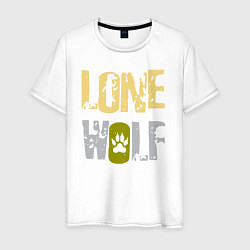 Мужская футболка Lone Wolf - одинокий волк