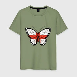 Мужская футболка Бабочка - Англия
