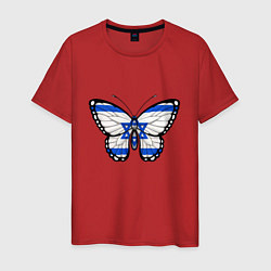 Мужская футболка Бабочка - Израиль