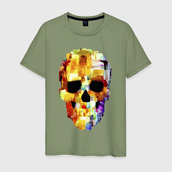 Мужская футболка Color skull - sketch