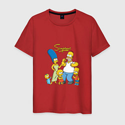 Мужская футболка The Simpsons - happy family