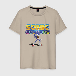 Мужская футболка Sonic colors - Hedgehog