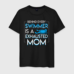 Мужская футболка За каждым пловцом стоит измученная мама