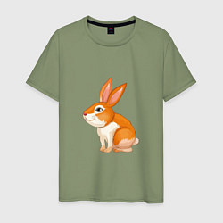 Мужская футболка Рыжий кролик