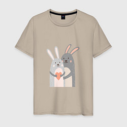 Мужская футболка Rabbits Love