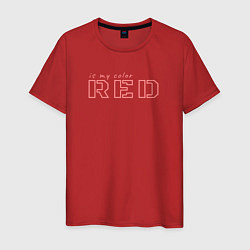 Мужская футболка Red is my color