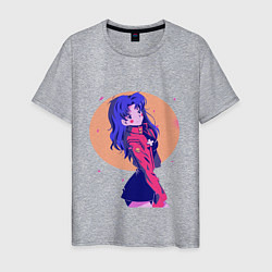 Мужская футболка Misato Katsuragi Evangelion