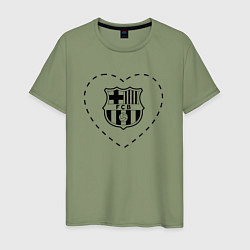 Мужская футболка Лого Barcelona в сердечке