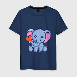 Мужская футболка Love Elephant