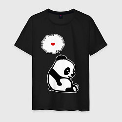 Мужская футболка Панда о разбитом сердце