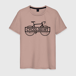 Мужская футболка Cycologist - велосипедист