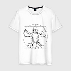 Мужская футболка Vitruvian Bender