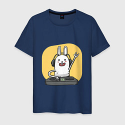 Мужская футболка Кролик Диджей