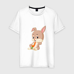Мужская футболка Кролик с морковочкой