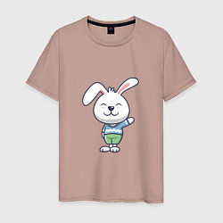 Мужская футболка Hello - Rabbit