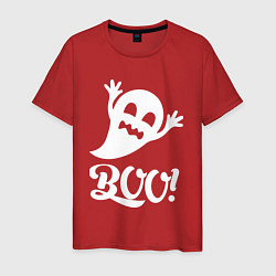 Мужская футболка Забавный призрак - BOO! Halloween