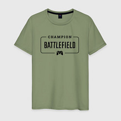 Мужская футболка Battlefield gaming champion: рамка с лого и джойст