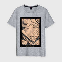 Мужская футболка Карта приключений - Ван Пис