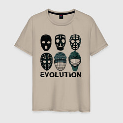Мужская футболка Эволюция вратарских масок