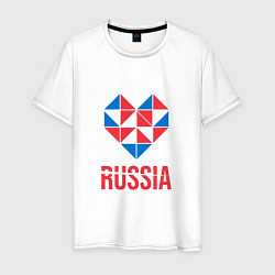 Мужская футболка Россия в моём сердце