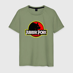 Мужская футболка Jurasic Pork