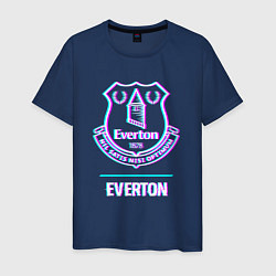 Мужская футболка Everton FC в стиле glitch