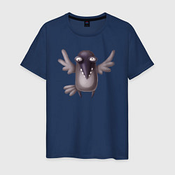 Мужская футболка Забавная ворона