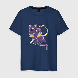 Мужская футболка The Moon Cat