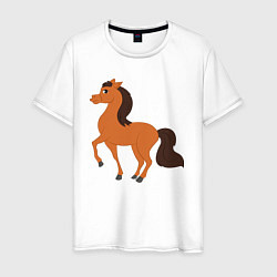 Мужская футболка Конь