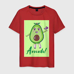 Мужская футболка Милое авокадо девочка