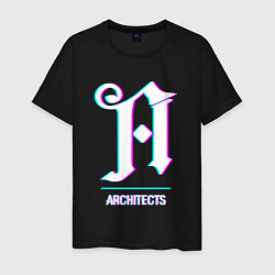 Мужская футболка Architects glitch rock