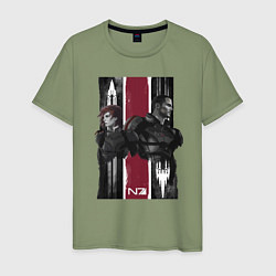 Мужская футболка Mass Effect N7 - Shepard