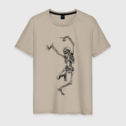 Мужская футболка Скелет и балет