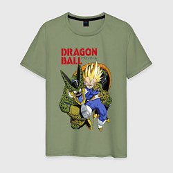 Мужская футболка Dragon Ball Z - Cell vs Vegeta