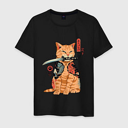 Мужская футболка Японский Кот Якудза