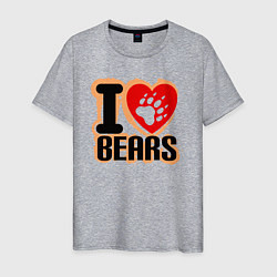 Мужская футболка Я люблю медведей