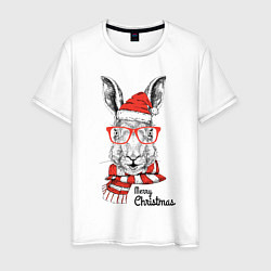 Мужская футболка Santa Rabbit - Merry Christmas!