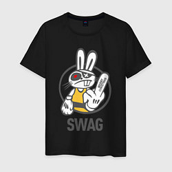 Мужская футболка SWAG Bad rabbit - Merry Christmas!