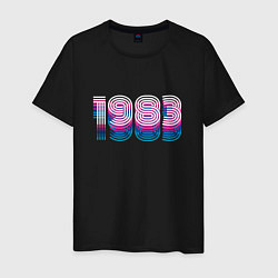 Мужская футболка 1983 год ретро неон
