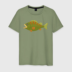 Мужская футболка Рыба окунь