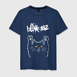Мужская футболка Blink 182 rock cat
