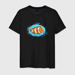 Мужская футболка Мультяшная рыба-клоун
