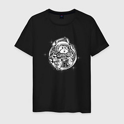 Мужская футболка Хомяк в космосе