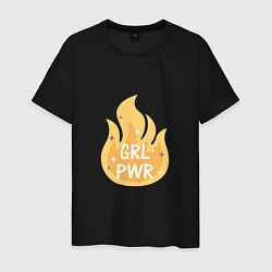 Мужская футболка Fire girl power