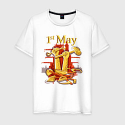 Мужская футболка 1 Мая праздник трудящихся