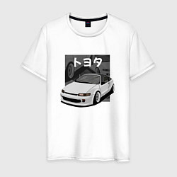 Футболка хлопковая мужская Toyota Sera JDM Retro Design, цвет: белый