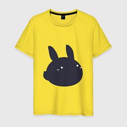 Мужская футболка Черный кролик - минимализм
