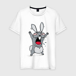 Мужская футболка Злой заяц