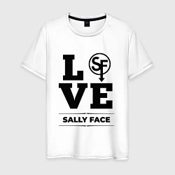 Футболка хлопковая мужская Sally Face love classic, цвет: белый
