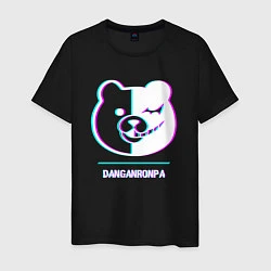 Мужская футболка Символ Danganronpa в стиле glitch
